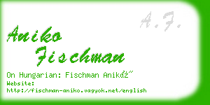 aniko fischman business card